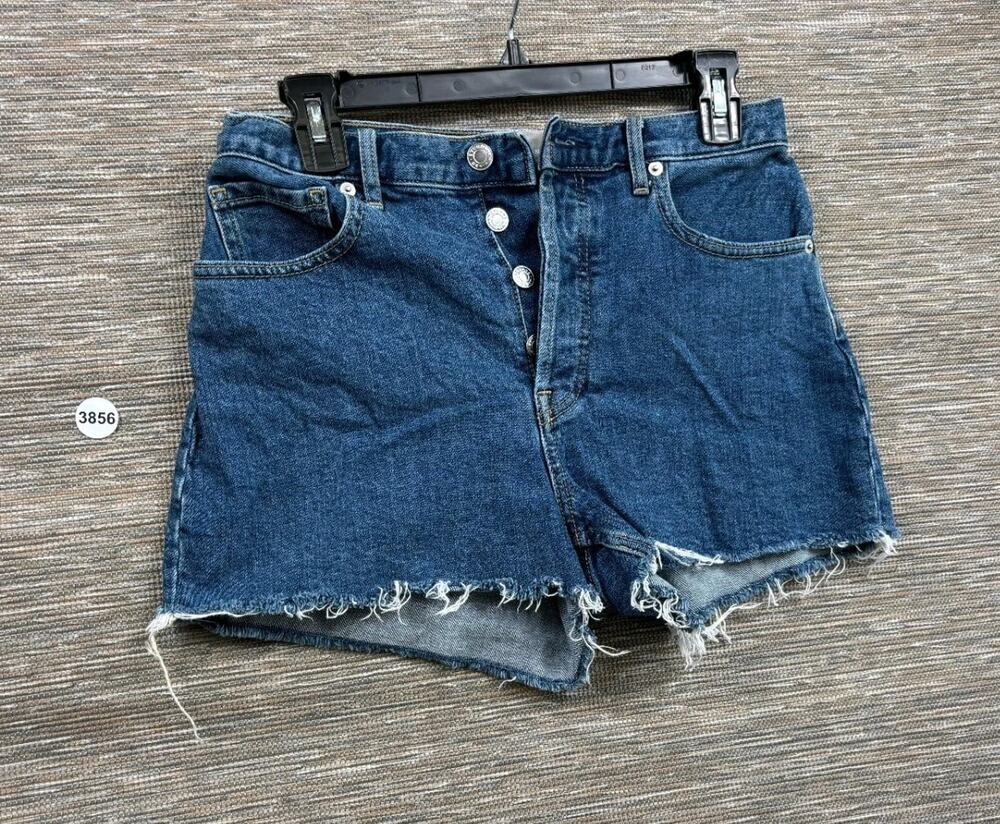 Everlane The Cheeky Short Women Size 26 Blue Cut-off Denim Jean Shorts